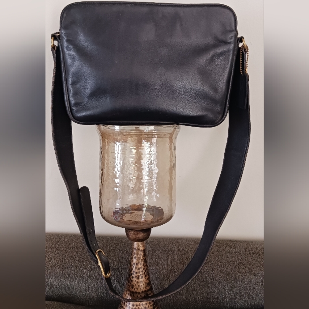 Vintage Coach Promenade Black Leather 4135 Shoulder Crossbody Bag Purse